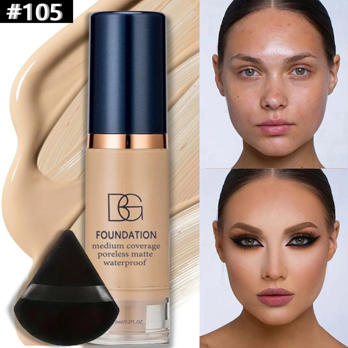 Fond de teint liquide unifiant et hydratant Foundation