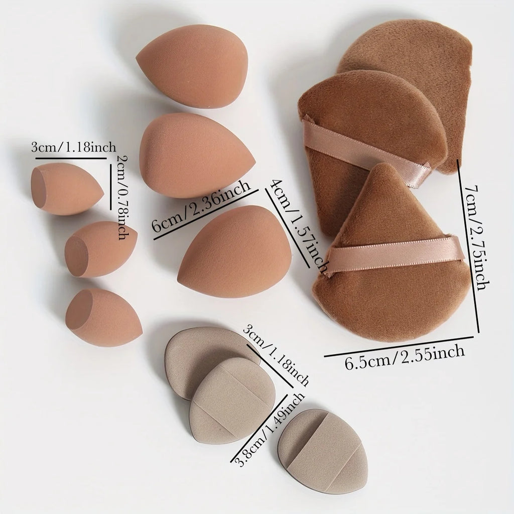 Set de 12 éponges à maquillage