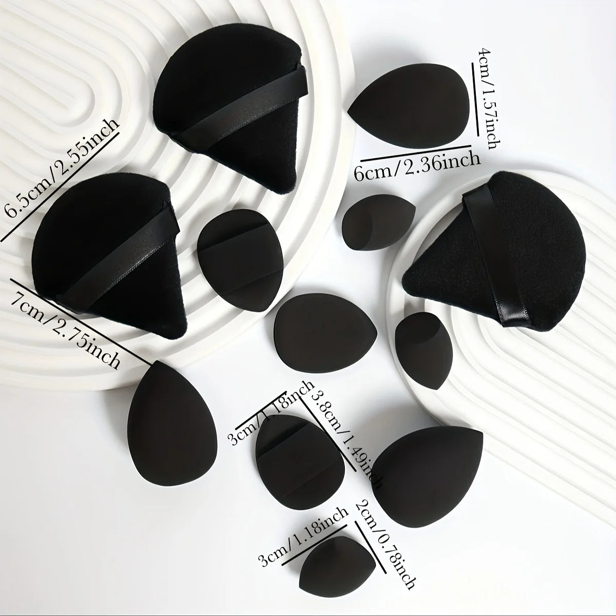 Set de 12 éponges à maquillage