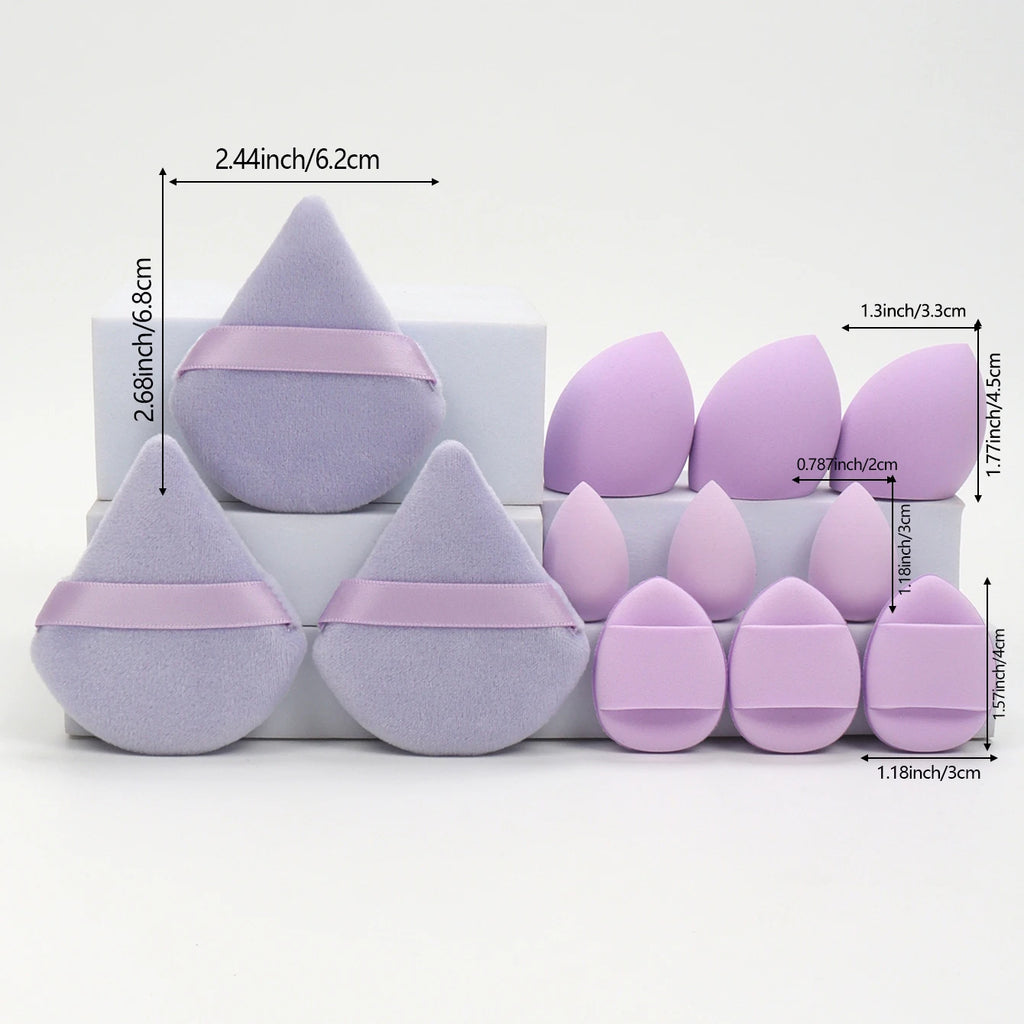 Set de 12 éponges à maquillage
