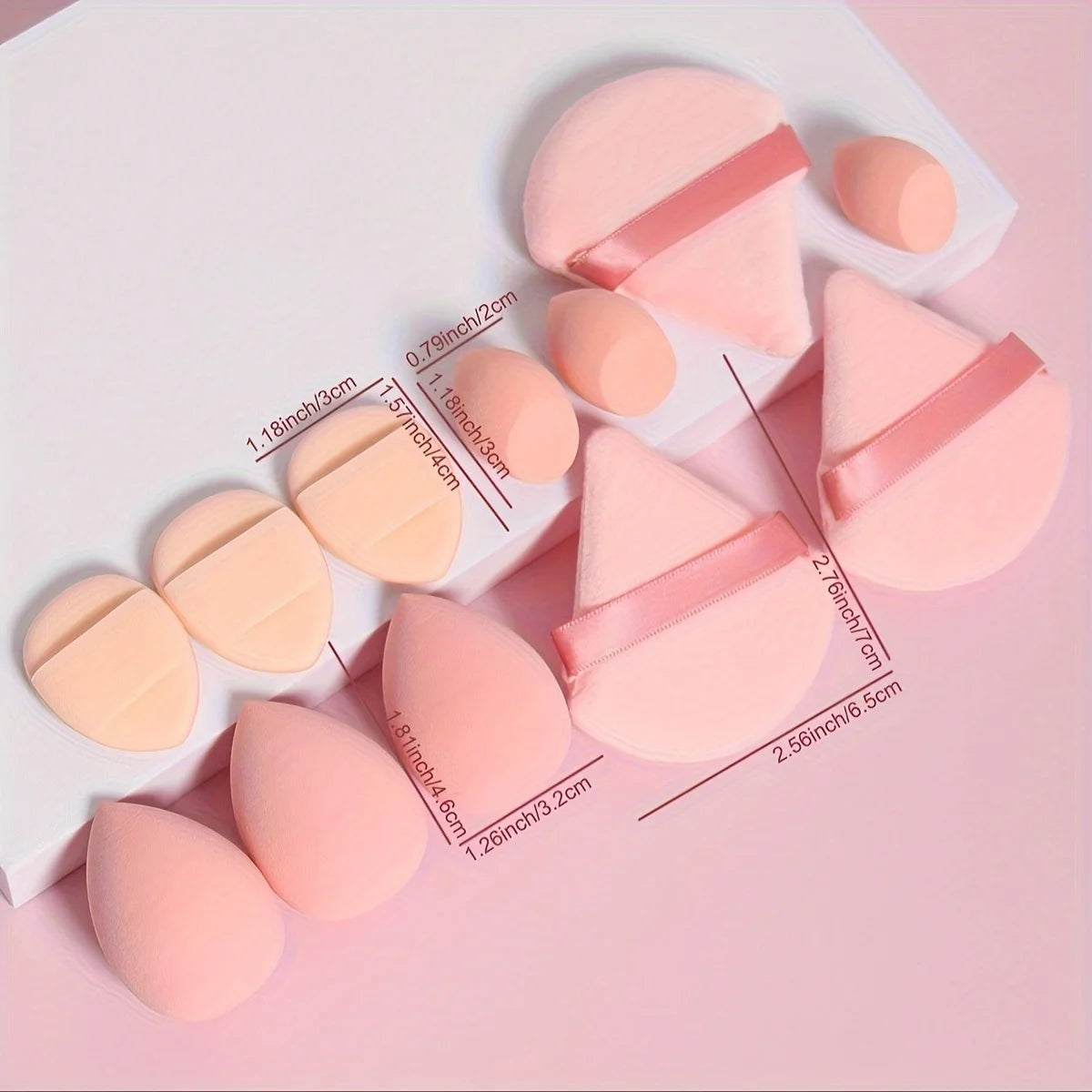 Set de 12 éponges à maquillage