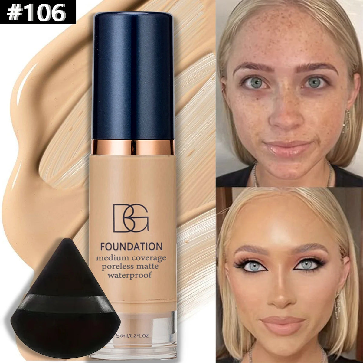 Fond de teint liquide unifiant et hydratant Foundation