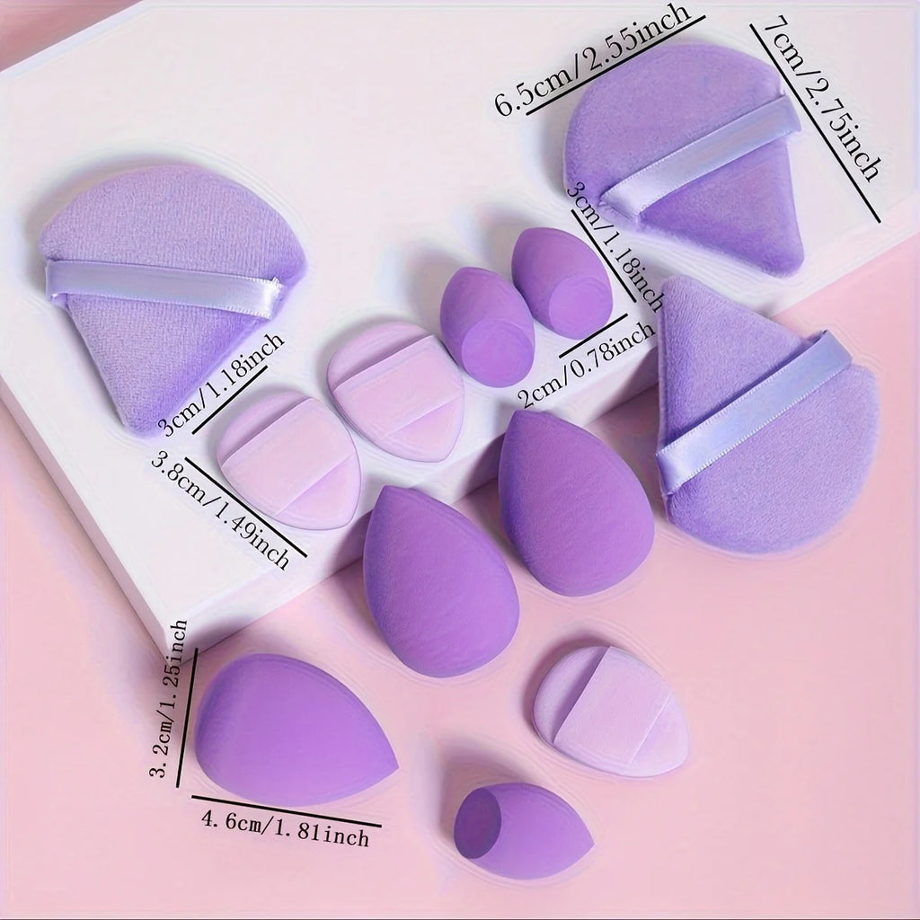 Set de 12 éponges à maquillage